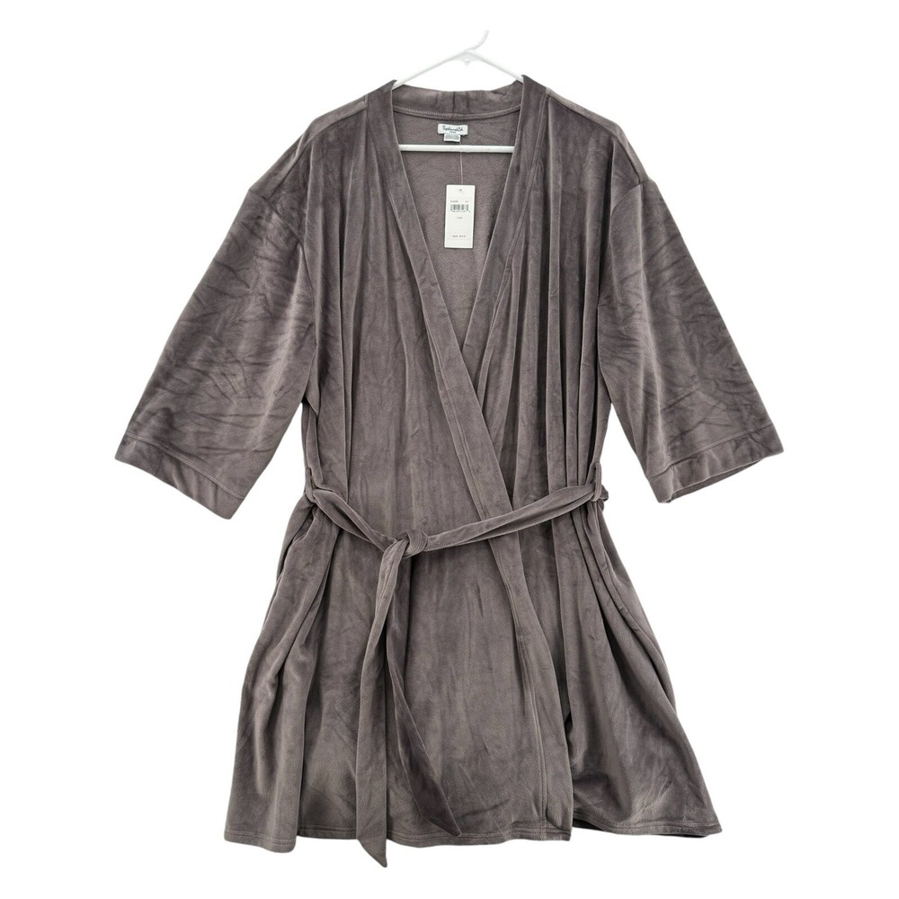 Splendid Womens Robe Size 1X/3X Purple Cozy Luxurious Spa Loungewear‎ Sleep NWT